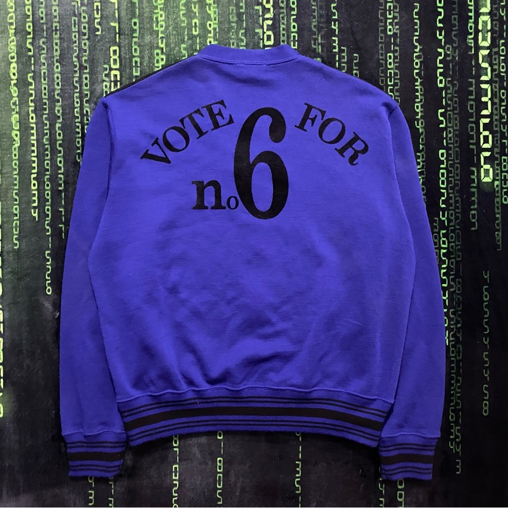 1991 Jean Paul Gaultier “The Prisoner” Vote For No. 6 Wool Zip-up